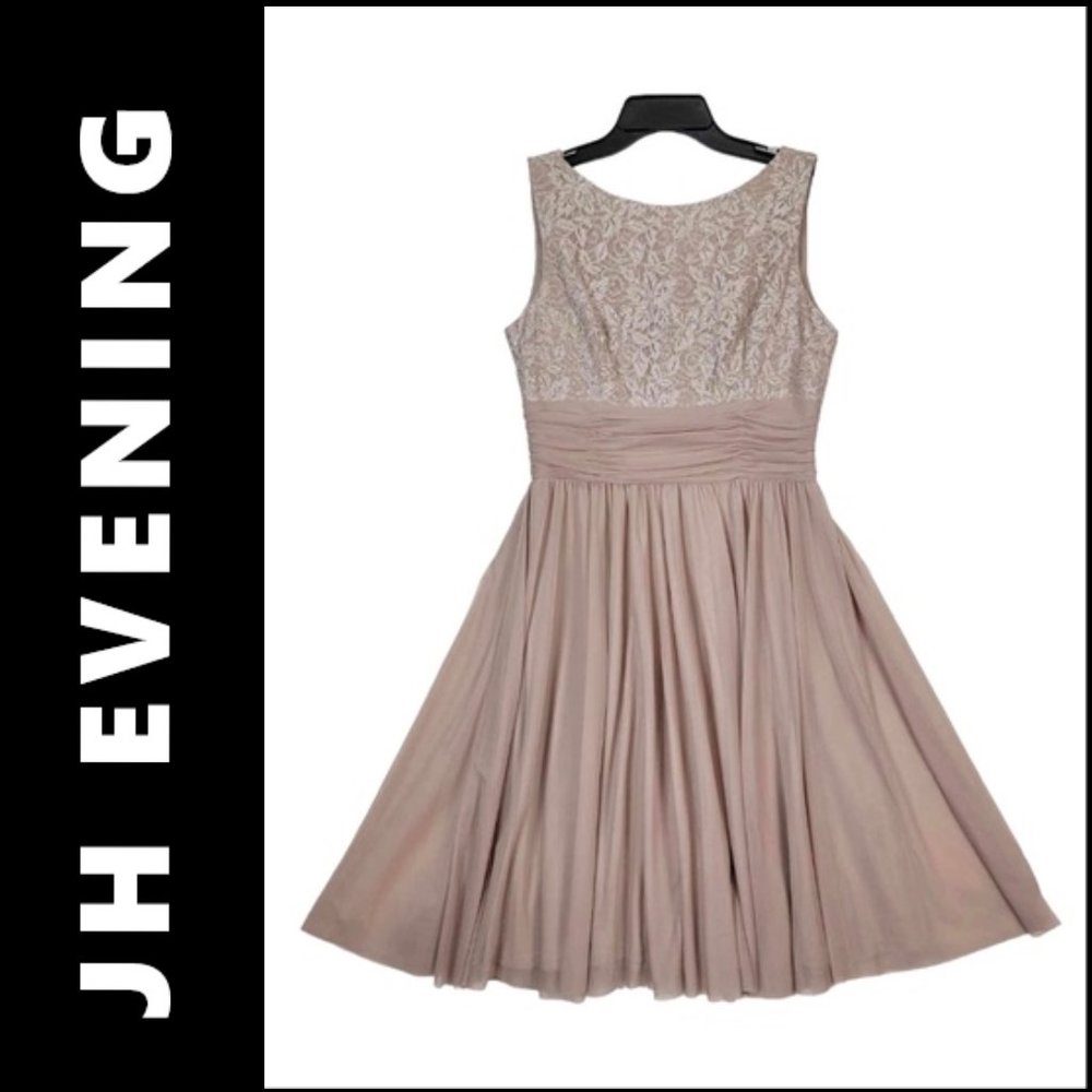 JH Evening Dress Size 6 Woman Fit & Flare Sleeveless